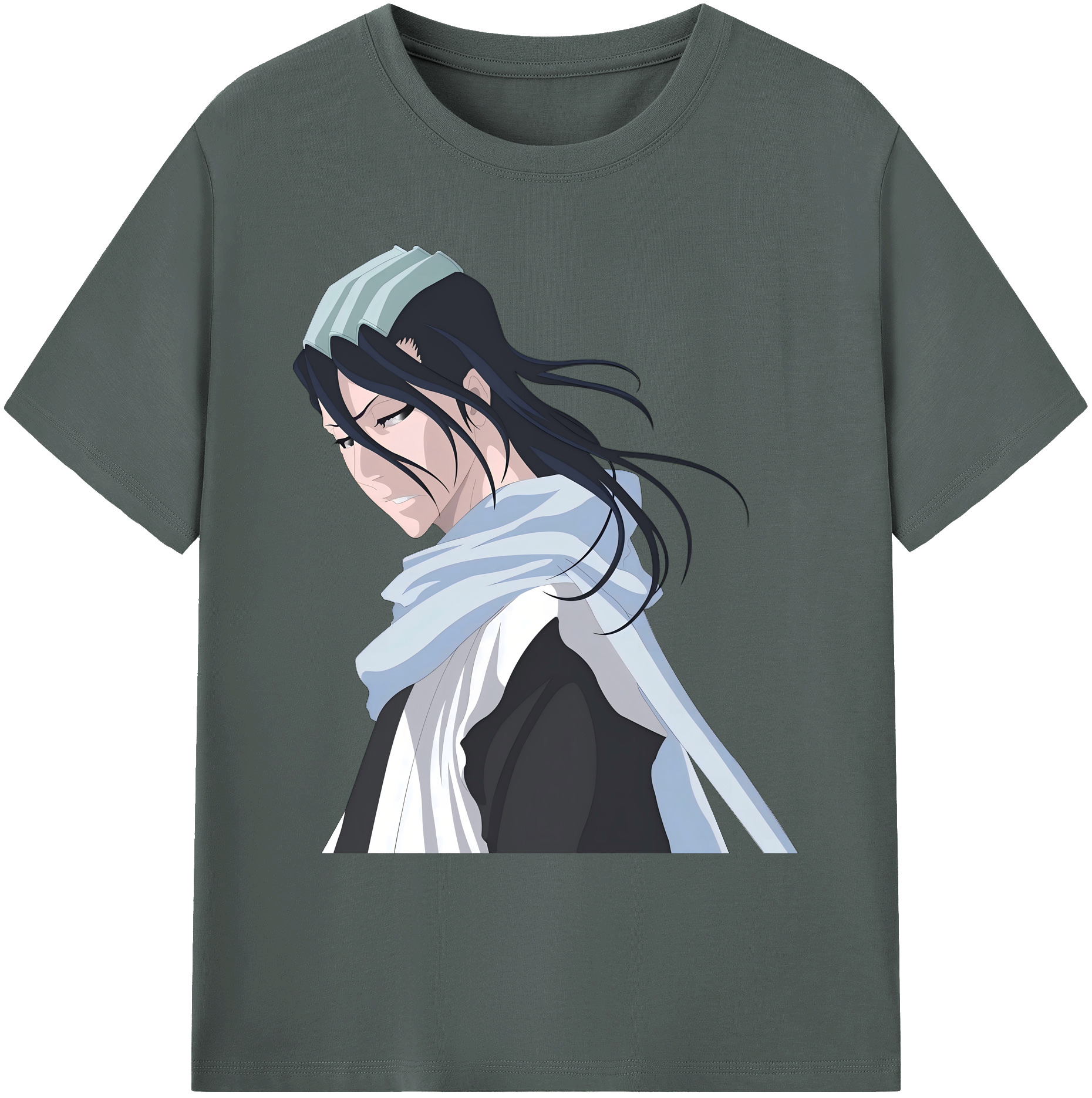 （画像用） ブリーチ くちき びゃくや BLEACH Kuchiki Byakuya 綿100％ メンズ半袖Tシャツ｜肌触りやわらか＆通気性